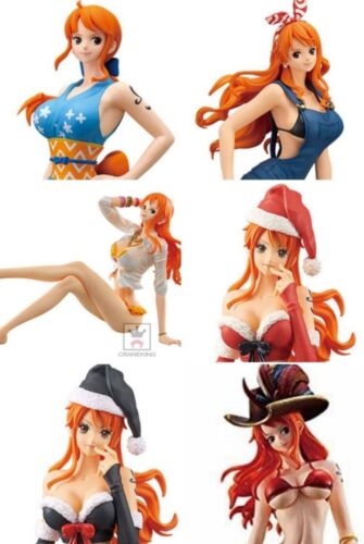 Lote de figuras One Piece Nami Juego de muñecas Rebecca Bandai brillo glamours Japón - Imagen 1 de 8