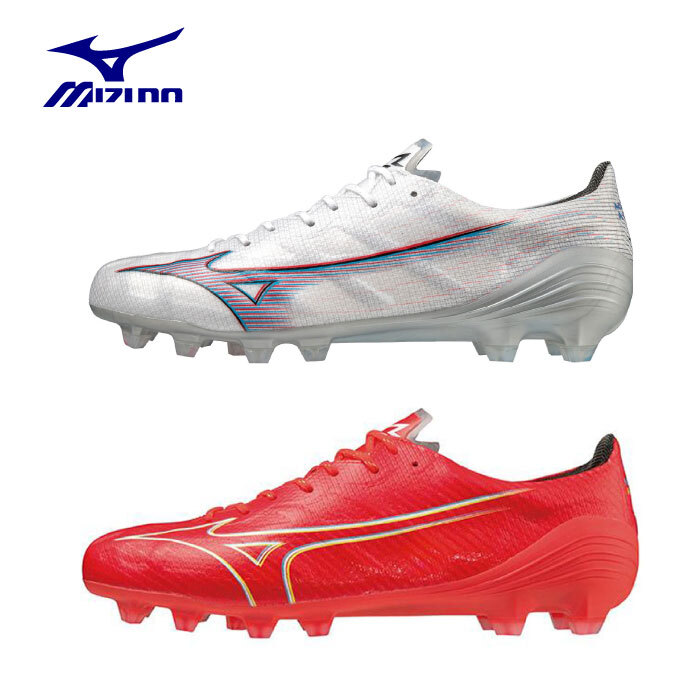 MIZUNO α ELITE Mizuno Alpha Elite FG - Black/Ignition Red - Mens Cleats |
