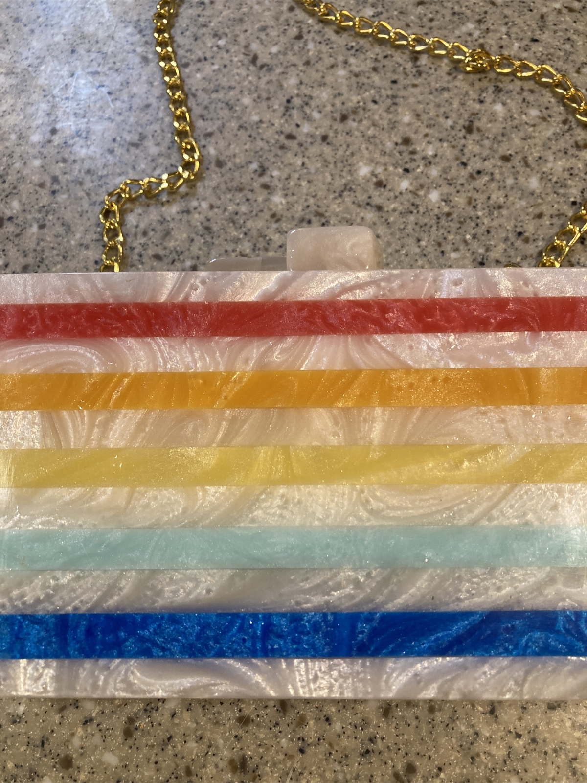 NEW LULU Rainbow Striped Crossbody Women's Bag Handbag Purse eBay