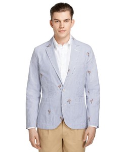 red seersucker jacket