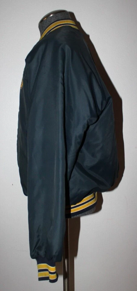 Chaqueta Hartwell Jackets Vintage Michigan Wolverines Hombre Grande Satén Foto 4 de 4