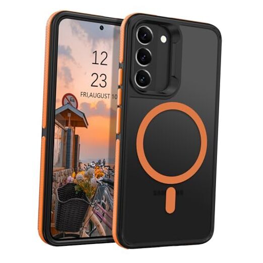 for Samsung Galaxy S21 FE Case Magnetic[Compatible with Magsafe], Translucent