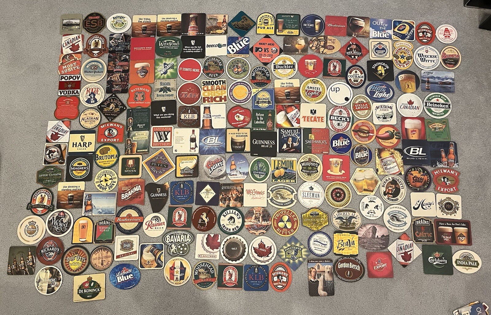 Massive Lot of Vintage Beer Mats Coaster Canadian, Guinness, International eBay