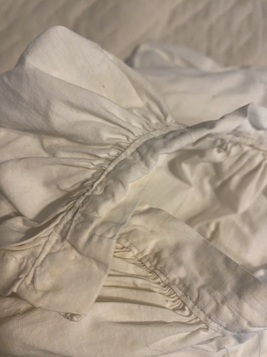 VTG Victorian To Early 1900s Petticoat/slip Off White Cotton Womens S Lace - Picture 10 of 13