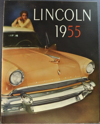 1955 Lincoln Large 20pg Brochure Capri Coupe Convertible Excellent Original 55