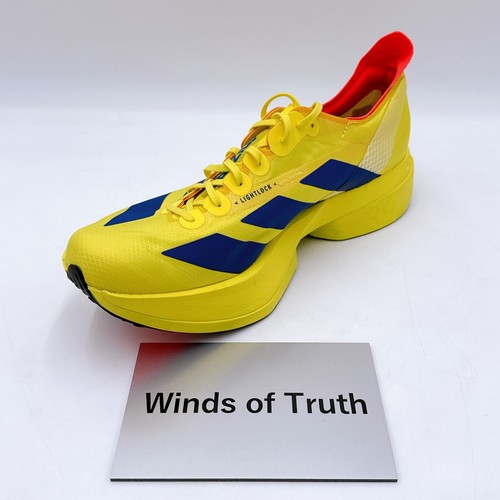 JR6373 adidas Adizero Adios Pro 4 Pure Sulfur Lucid Blue Red Men's US 12 - 13 - Picture 17 of 21