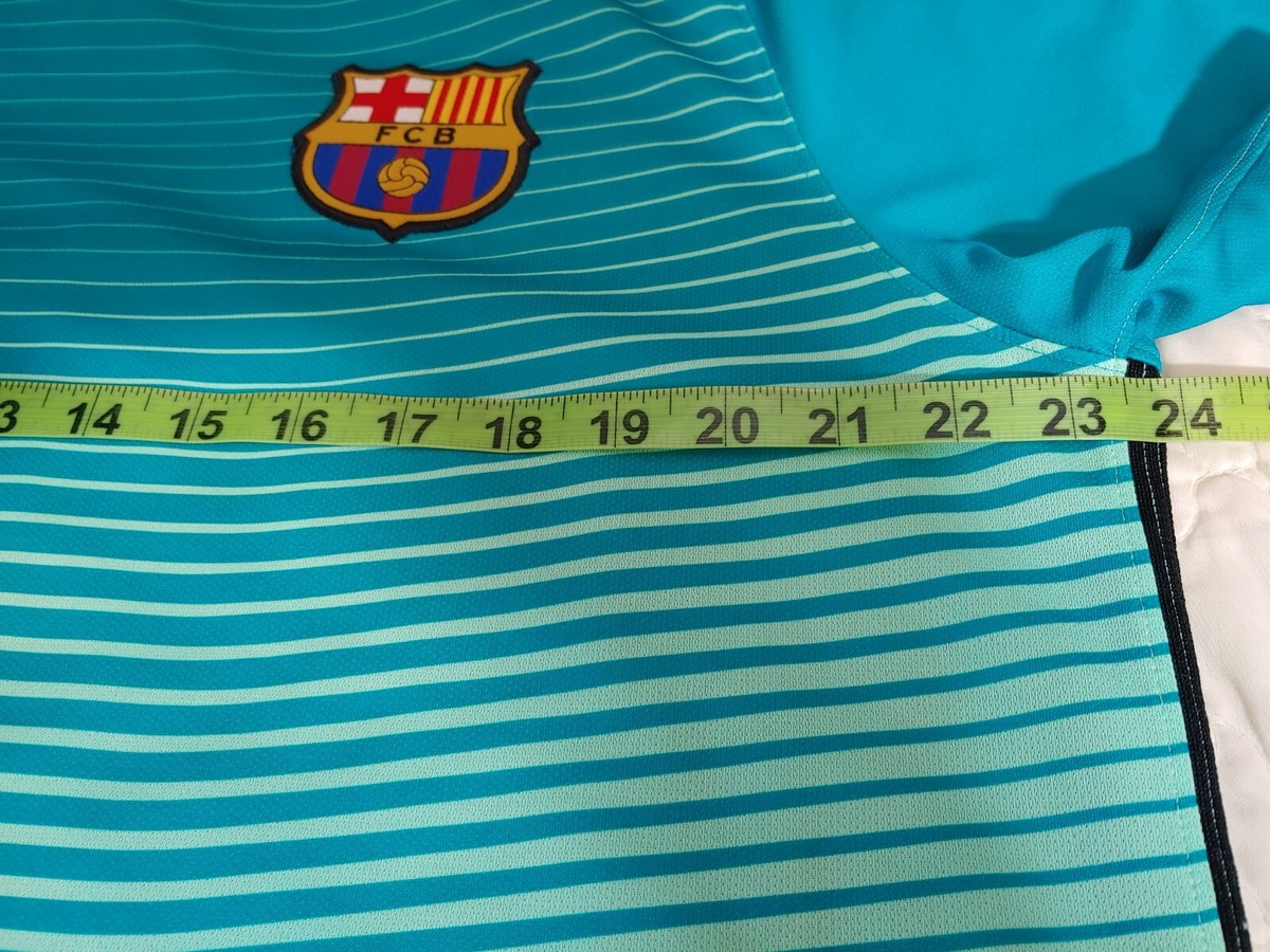 Nike Barcelona Jersey XL Blue Aqua 2016-2017 Third 776854-388