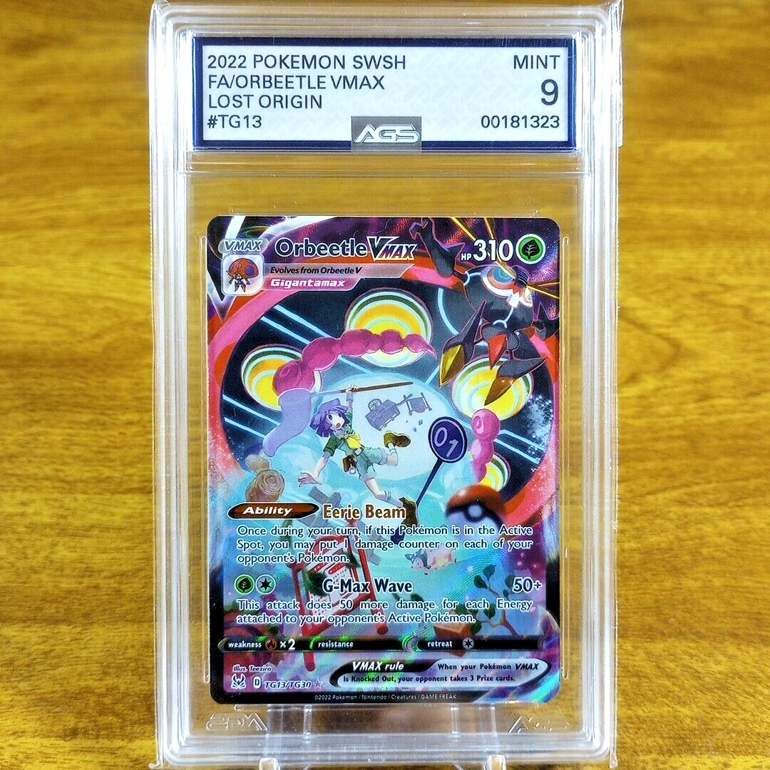 Pokemon Lost Origin Orbeetle VMAX TG13/TG30 AGS Mint 9 Full Art