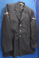 3 BUTTON COAT JACKET UNIFORM MENS AIRMAN USAF U.S. AIR FORCE DRESS BLUE 41L