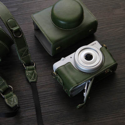 PU Leather Protective Camera Bag Case Cover with Belt For Sony ZV-1F ZV1F ZV1ii