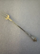 Sterling Silver Whiting Mfg Co Cocktail Fork 5 1/2" Geo.T Brodnax "B" monogram