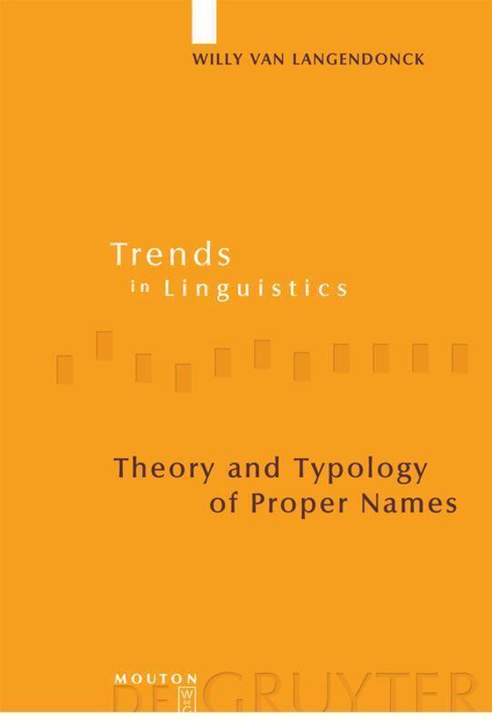 Thumbnail - Willy Van Langendonck | Theory And Typology Of Proper Names | Buch |