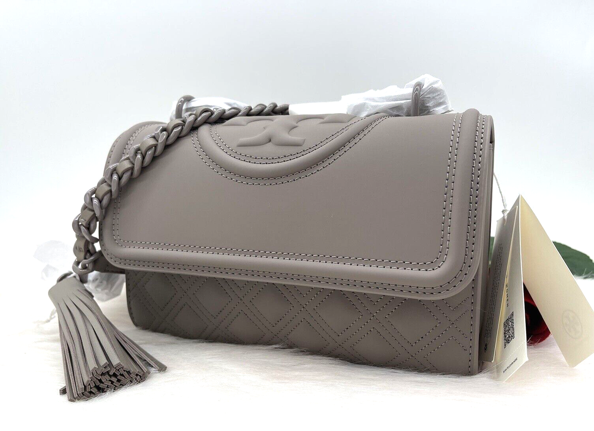 AUTH NWT Tory Burch Small Fleming Matte Chain Convertible Shoulder