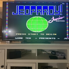 Jeopardy Junior Edition - Authentic Nintendo NES Game - Tested & Works