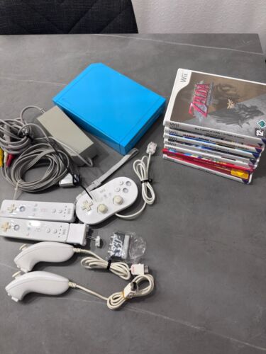 Nintendo Wii Babyblau + Top Spiele Bundle | Selten & Getestet | Mario | Zelda - Bild 6 von 7