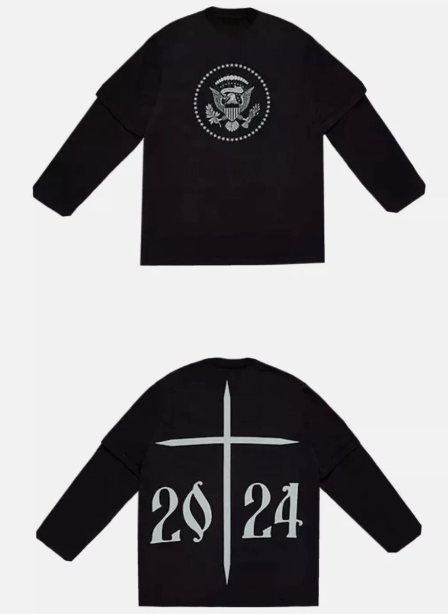 Kanye West Donda 2024 Layer L/S T Shirt Size XL Designed by Kanye West Donda 2024 Layer L/S T Shirt Size XL Designed by