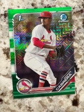 2019 BOWMAN CHROME MEGA GREEN PROSPECT CARD /250 GENESIS CABRERA #BCP-142