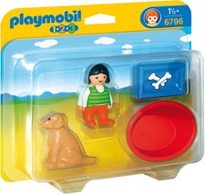 PLAYMOBIL&reg;  1-2-3    6796   " M&auml;dchen mit Hund ", NEU & OVP