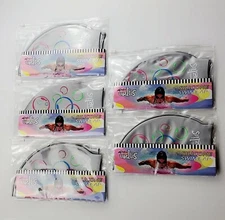 Dolfin Uglies™ Silicone Swim Cap Silver Grey Bubbles Lot of 5 NIP