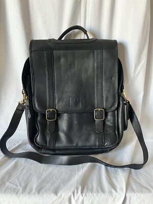 Leather Porthole/Briefcase/Messenger/Laptop Shoulder Bag Backpack