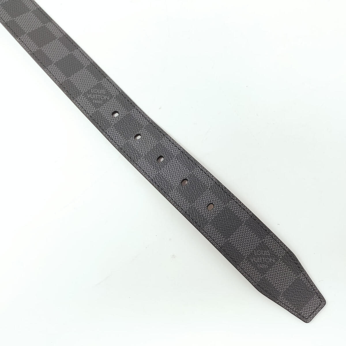 Authentic Louis Vuitton Architect 35MM Belt 85 / 34 Black Damier M0485 Boxed