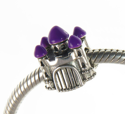 Chamilia 925 Silber & Emaille KÖNIGSSCHLOSS Charm Bead, Märchenkrönung