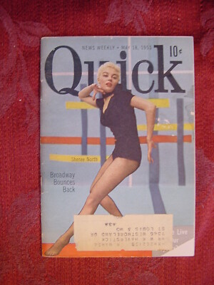 QUICK Pocket magazine May 18 1953 SHEREE NORTH Broadway Bounces Back