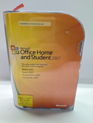 Brand New Sealed Microsoft Office Home and Student 2007 Full Retail 3 ...