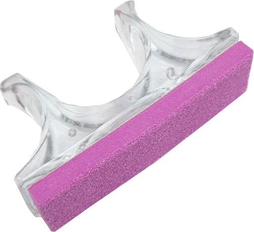 Mini soporte tampón, transparente, para mini almohadillas de lima tampón, tampón de uñas, tampón - Imagen 1 de 2