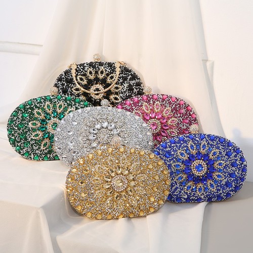 Women Evening Bag Elegant Wedding Purse For Engagement Wedding - Picture 1 of 19