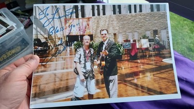David Andersen Autogramm auf großem Foto Fan Fair Nashville