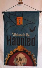 Disney Welcome To The Haunted Mansion Hanging Halloween Banner 15 x 47.5 NWT