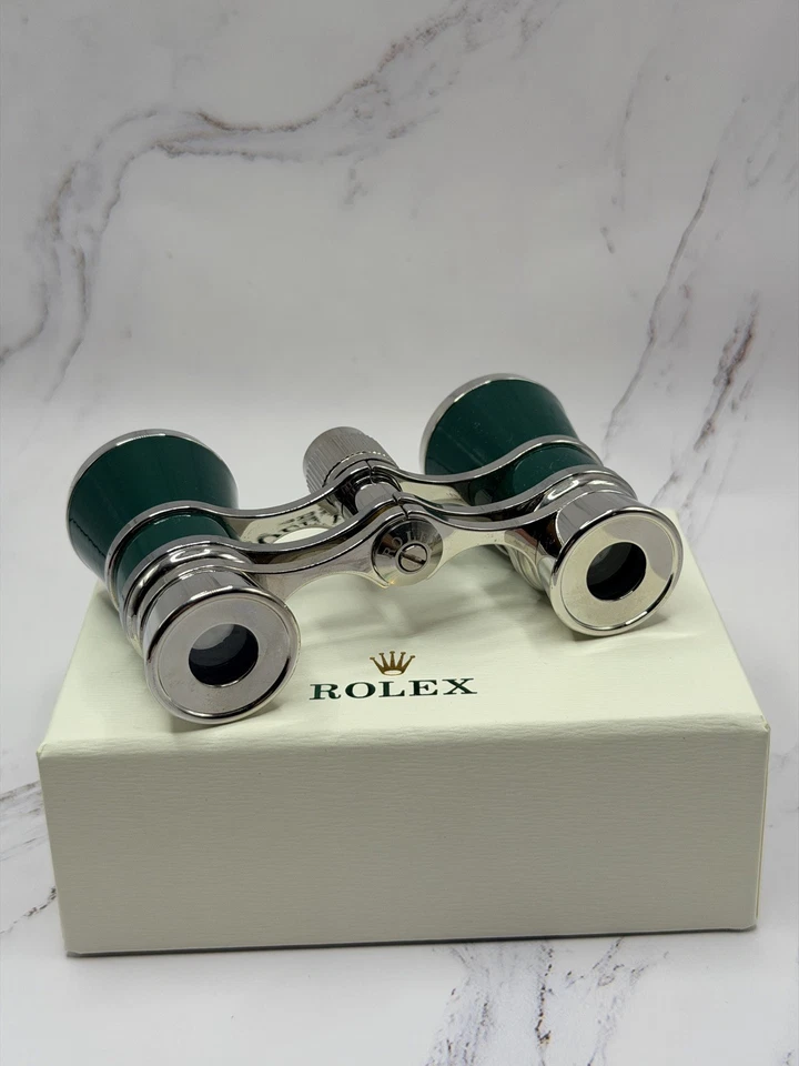 Rolex Binoculares Grabados Laca Verde AD VIP Regalo Foto 2 de 4