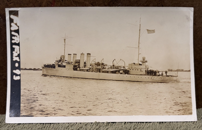 #ad #ad 1919 Real Picture USS Fairfax DD 93 Wickes Class Destroyer Charleston SC WWI $14.00
