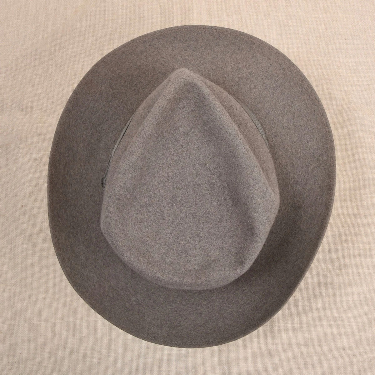 Sombrero Fedora BORSALINO Vintage Gris Qualità Extra Superiore Alessandria