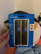 Crucial Micron DDR5 64GB (2x32GB) 5600MHz CL46 Desktop RAM Memory UDIMM NEW