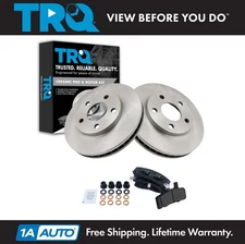 TRQ Front Ceramic Disc Brake Pad & Rotor Kit Set for Deville Fleetwood New
