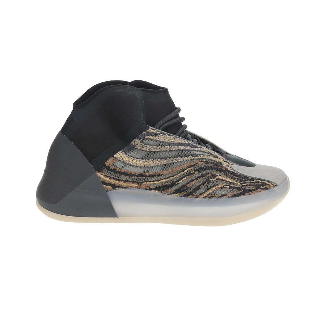 adidas Yeezy Quantum Lace Up Mens Beige, Black Sneakers Casual Shoes GX1331