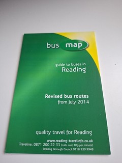 Reading Buses Travel Map and bus routes booklet July 2014