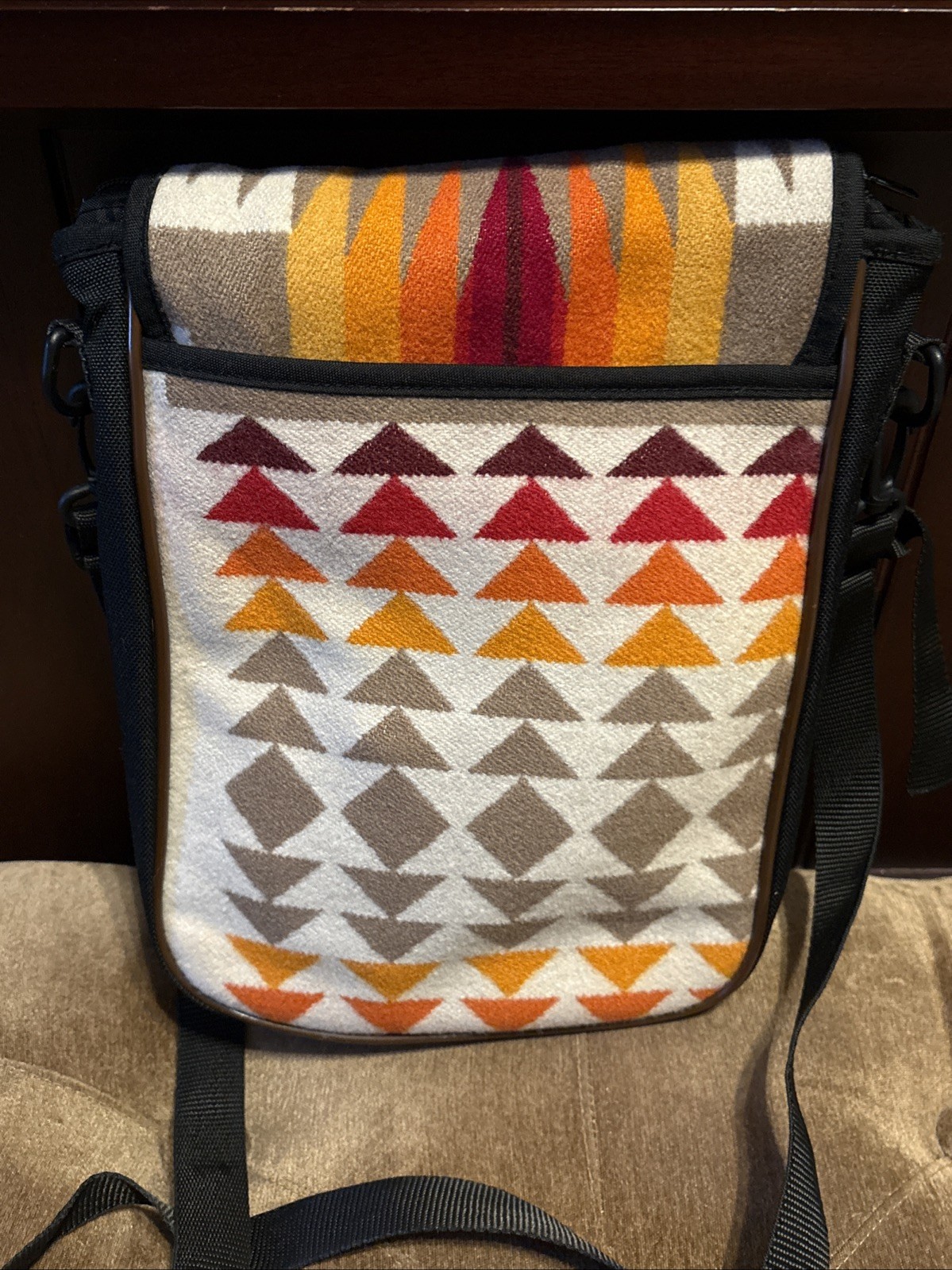 Pendleton Over The Shoulder Backpack Style Wool A… - image 3