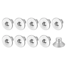 10Pcs M8x10mm Flat Socket Head Countersunk Machine Screws 304 Stainless Steel