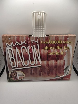 NEW Vintage 1996 Mak'n Bacon Cook Bacon In Microwave
