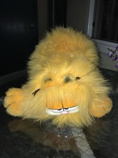 VINTAGE Dakin GARFIELD Plush Cat Cartoon 1981 Fur Fluffy Blow Dried Collectible
