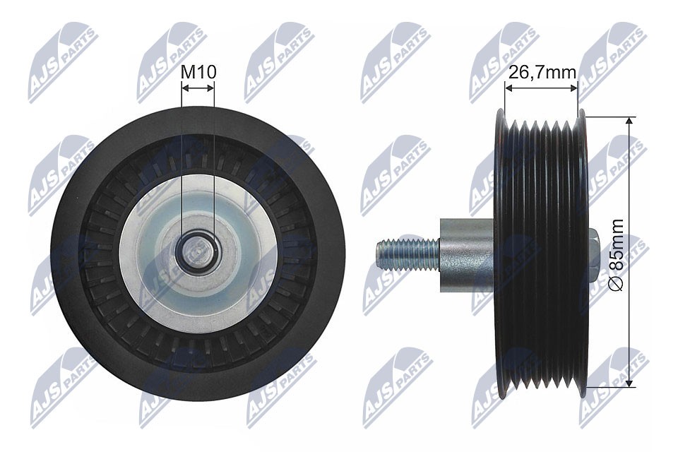 Nty Pulley Idler V-Belt For Ford Ranger Transit Tourneo Transit 07 - Image 8