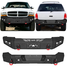 Heavyduty Front Rear Bumper Combo Fits 19982003 Dodge Durango Wled Lights Heavyduty Front Rear Bumper Combo Fits 19982003 Dodge Durango Wled Lights