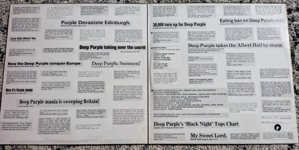 Deep Purple - Who Do We Think We Are VINYL LP (1973) AU Original Albert Pressing - Image 3 of 4