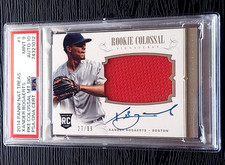 XANDER BOGAERTS 2014 PANINI NATIONAL TREASURES ROOKIE COLOSSAL PSA 9 AUTO 10