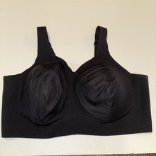 Evelyn  Bobbie The Beyond Bra Seamless Wirefree Bra EB CORE Size XL Black Pads