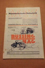 MTZ Motor-Technische Zeitschrift 1941 Robert Bosch Nohab Schiffsdiesel Flugmotor