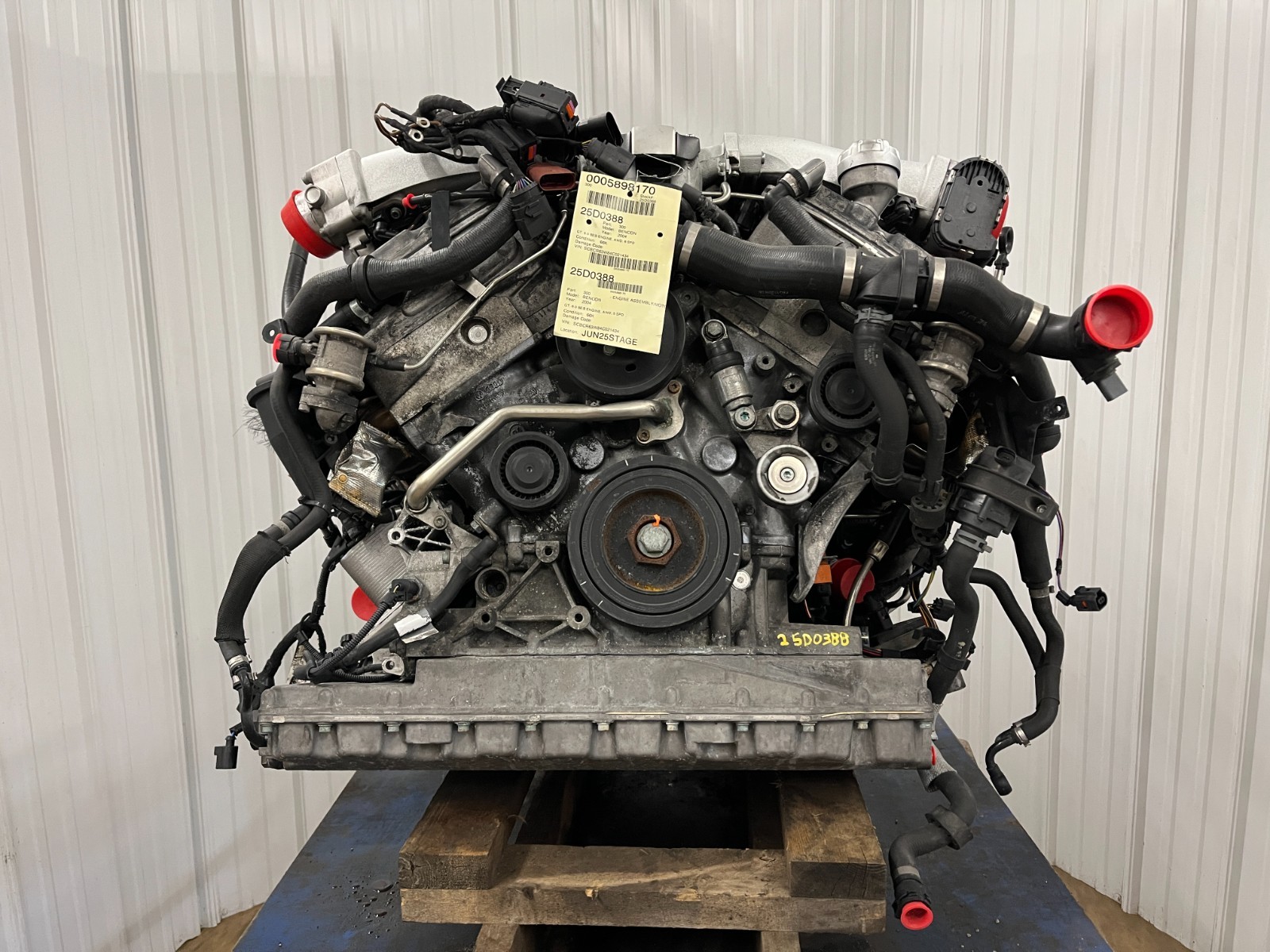 2004 BENTLEY CONTINENTAL GT ENGINE MOTOR 6.0 AWD NO CORE CHARGE 66,426 MILES